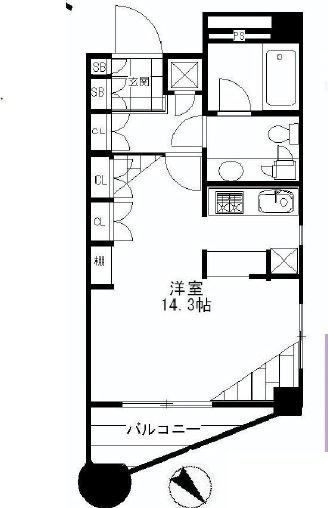 ヴィバーチェ赤坂ビル503 間取り図