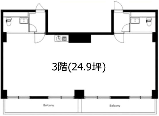 西新宿フォレストアネックス301・302 間取り図