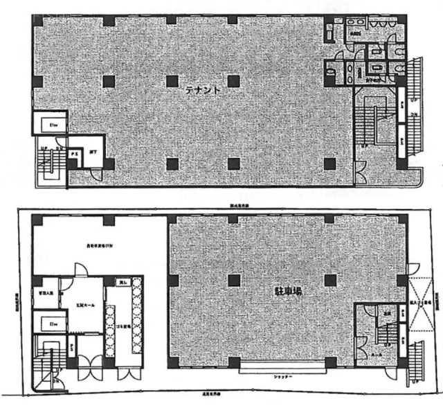 久五ビル1F～2F 間取り図