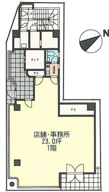 虎ノ門Roots21ビル1F 間取り図