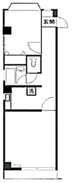 メゾン東麻布307 間取り図