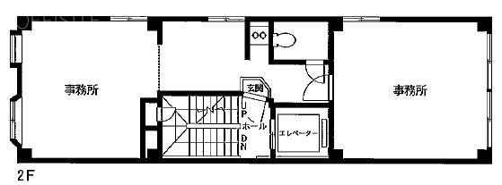 銀座大竹ビジデンス2F 間取り図
