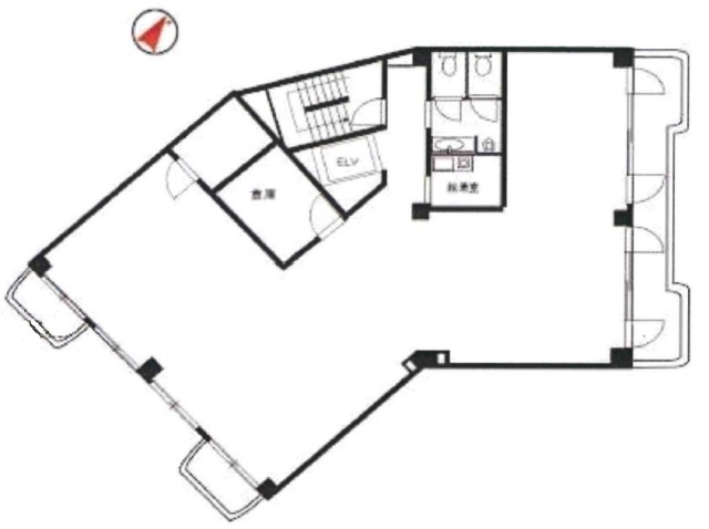 メゾン王子Ⅰビル3F 間取り図