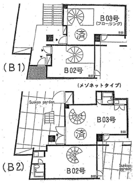 メトロサビルB02 間取り図