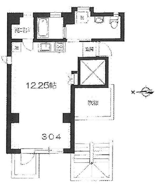 COMPASS POINTビル2F 間取り図