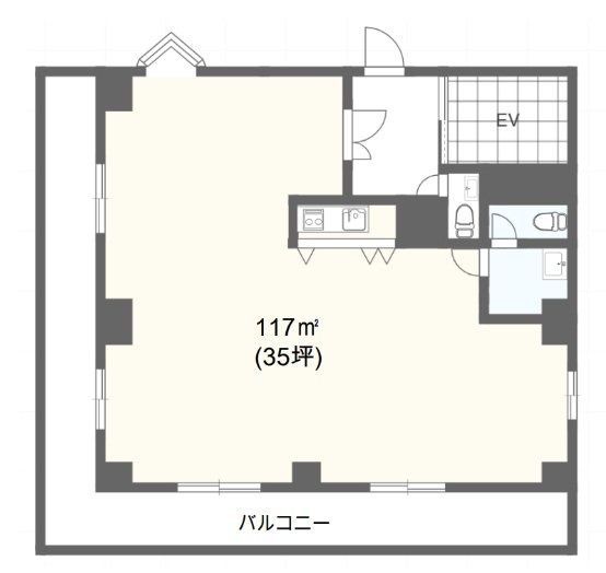 パルム四谷5F 間取り図