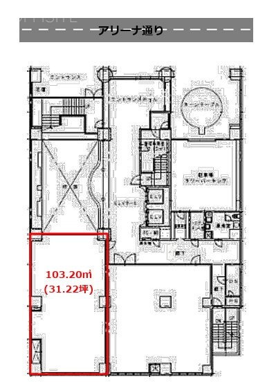 クレシェンドビル1F 間取り図