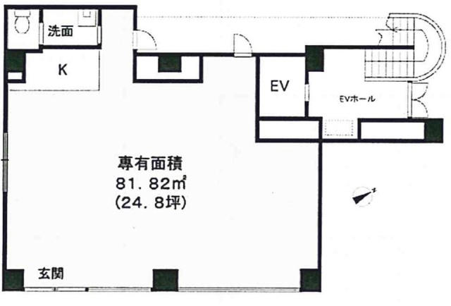 クレセント多摩川ビル1F 間取り図