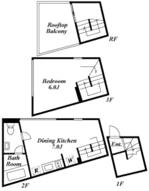 パサージュ代官山D 間取り図