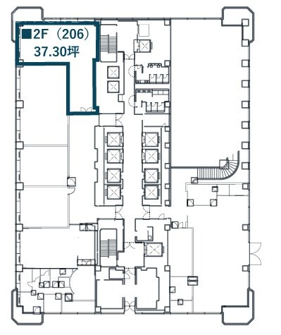 紀尾井町ビル206 間取り図