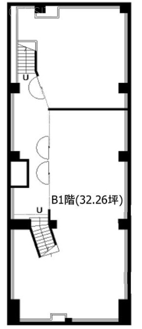 第38東京ビルB1F 間取り図