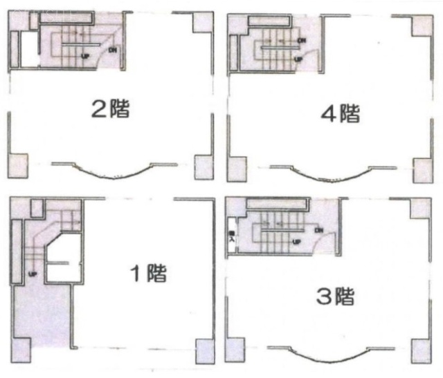 KK1F～4F 間取り図