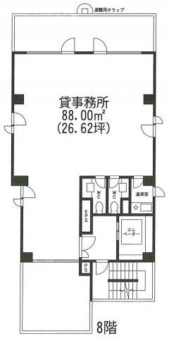 東観小川町ビル8F 間取り図