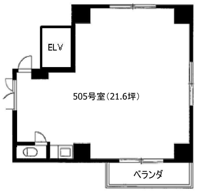 本八幡駅西口ビル505 間取り図