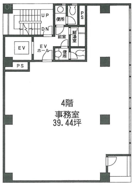 アルファ新富ビル4F 間取り図