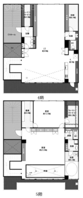 さくらビル4F～5F 間取り図