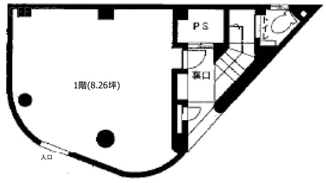 タキカワ百人町ビル1F 間取り図