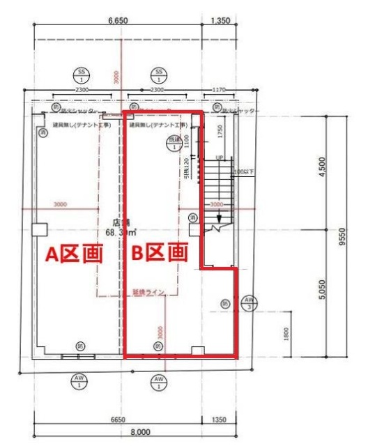 (仮)テイクオフィス亀有駅前ビルB 間取り図