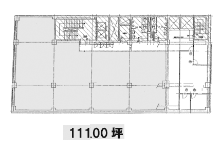 三越前福島ビル3F 間取り図