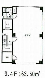 渋谷ヒルズ309ビル4F 間取り図
