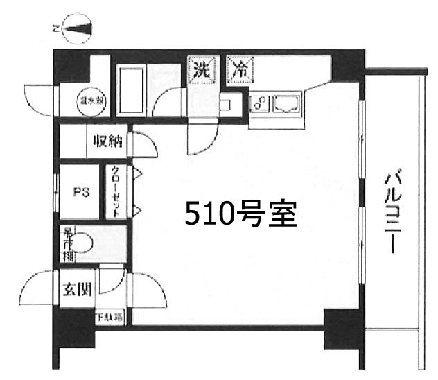 笹塚総榮ビル510 間取り図