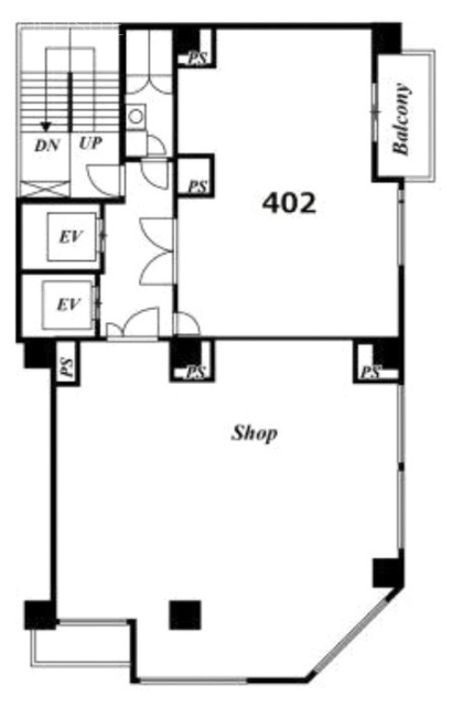 ル・ヴァン・ブルービル402 間取り図