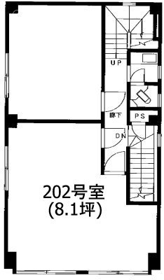 ラフィネ内神田202 間取り図
