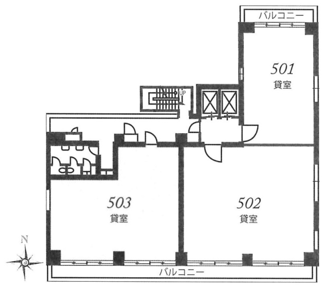 中川ビル503 間取り図