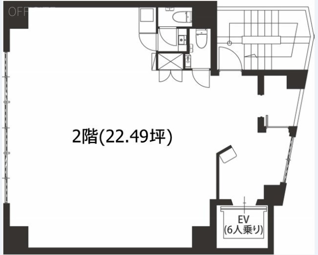 AS ONE 日本橋 East2F 間取り図