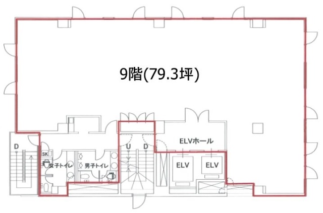 虎ノ門東洋共同ビル9F 間取り図