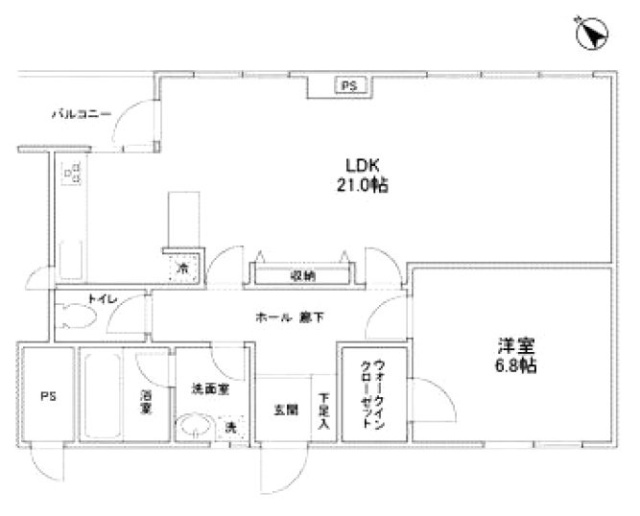 315白金台ビル502 間取り図