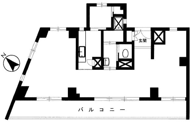 南平台アジアマンション708 間取り図