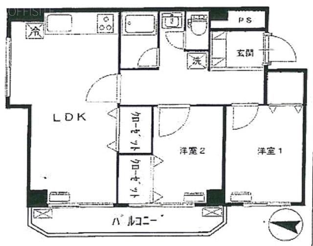 ステラハイム神山304 間取り図