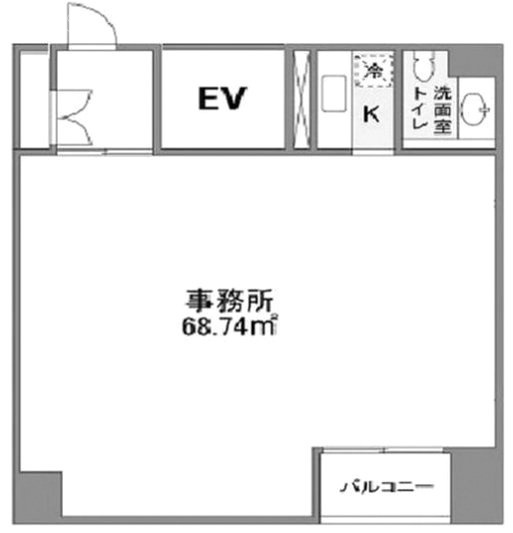 目黒NTビル4F 間取り図