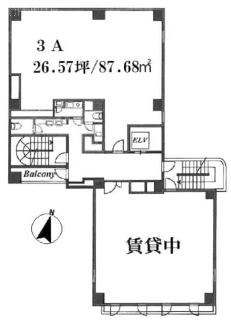 サンライズ桜丘ビルA 間取り図