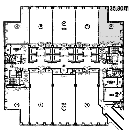 聖路加タワー2801 間取り図