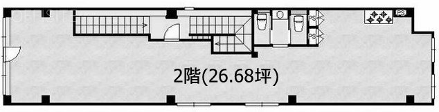 Progress王子駅前ビル2F 間取り図