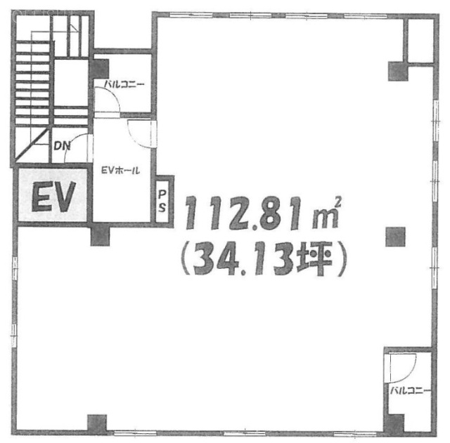 こじまビル2F 間取り図