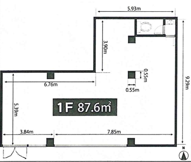 水清ビル1F 間取り図