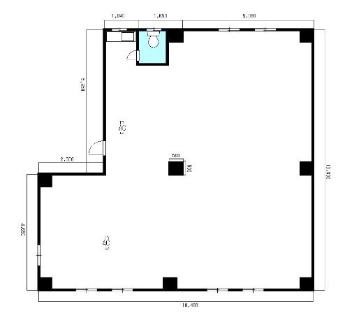 ワタナベセカンドビル5F 間取り図
