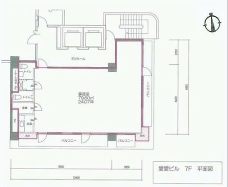 愛愛ビル7F 間取り図