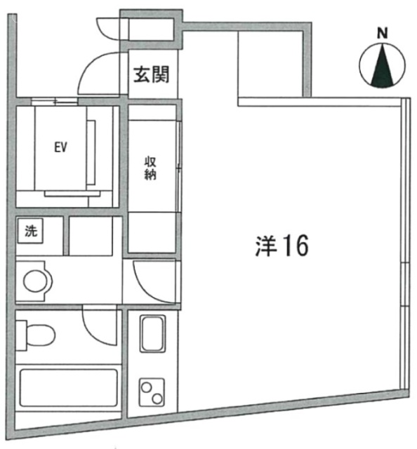 高輪-U402 間取り図