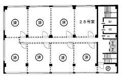 喜助新神田ビル28 間取り図