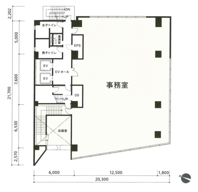 九段サウスサイドスクエア201 間取り図