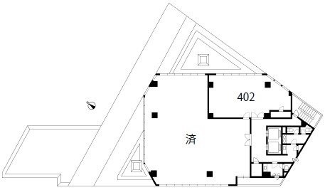 田端フクダビル402 間取り図