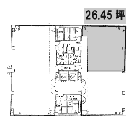 鶴屋町共同(SY)ビル2F 間取り図