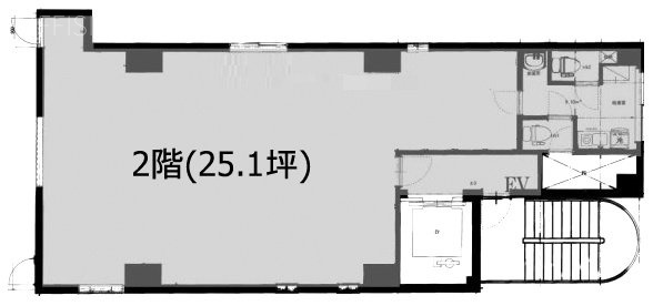 ヒキタカ芝公園ビル2F 間取り図