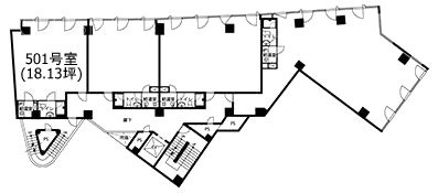 道玄坂スクエア501 間取り図