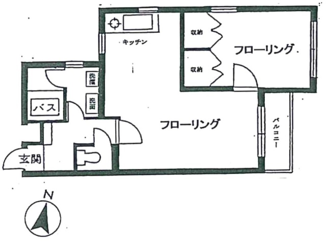 コートハイツ品川102 間取り図