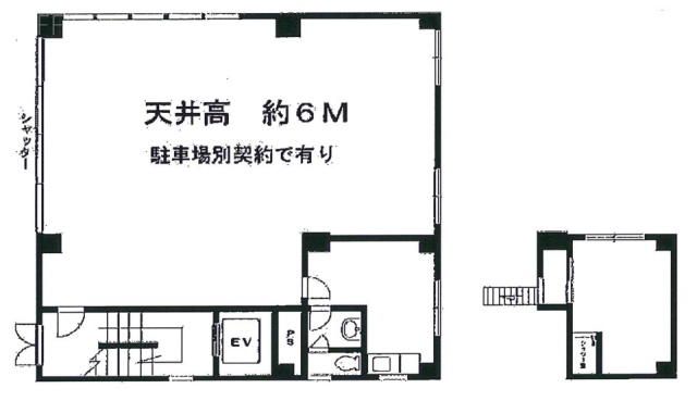 ペガソ21海岸ビル1F~2F 間取り図